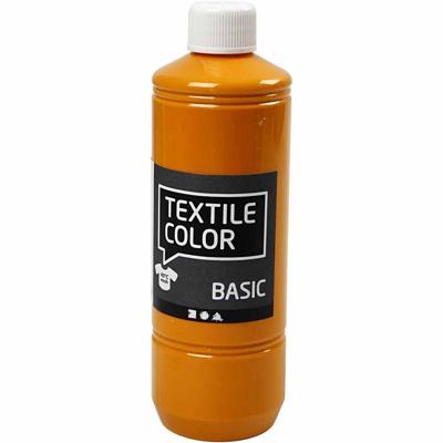 Creativ Company Textielkleur, mosterd, 500 ml/ 1 fles