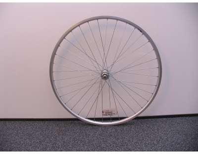 Voorwiel 28 x 1 1/4" ZAC19 velg aluminium naaf zilver