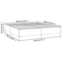 Bedframe zonder matras 180x200 cm fluweel donkergrijs - thumbnail