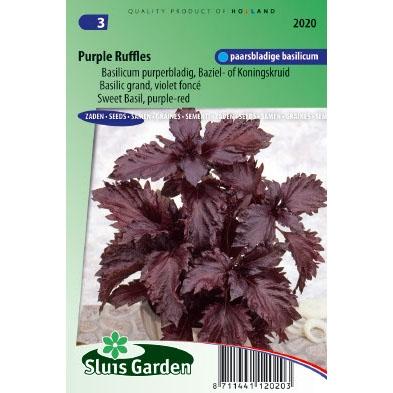 Basilicum zaden - Purple Ruffles