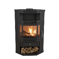 Livn: Houtkachel Falun - Zwart - thumbnail