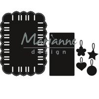 Marianne Design • craftables snij- embosstencil lint rechthoek - thumbnail