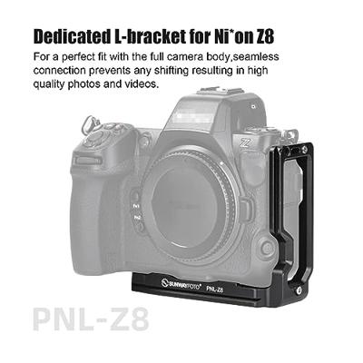 SUNWAYFOTO PNL-Z8 L-beugel voor Nik** Z8 DSLR Arca Swiss Quick Release Plate Camera Accessoires