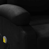 Massagestoel kunstleer zwart - thumbnail