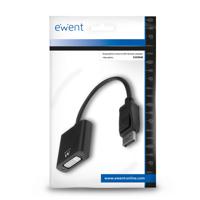 Ewent EW9846 video kabel adapter 0,15 m DisplayPort DVI Zwart - thumbnail