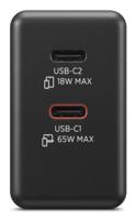 Lenovo G0A6065BEU USB-oplader 45 W, 18 W 2x USB-C Zwart Thuis, Binnen GaN - thumbnail
