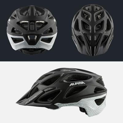 Olympic Sportswear Alpina sports mtb helm mythos reflective 52-57 zwart