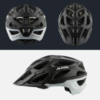 Olympic Sportswear Alpina sports mtb helm mythos reflective 52-57 zwart - thumbnail