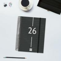 Agenda Finocam YEAR Zwart A5 15,5 x 21,2 cm 2026 - thumbnail