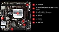 BioStar J4125NHU Moederbord met CPU Socket Intel LGA 1150 Vormfactor Mini-ITX - thumbnail