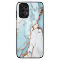 Samsung Galaxy A13 4G hoesje - Marmer lichtblauw - thumbnail