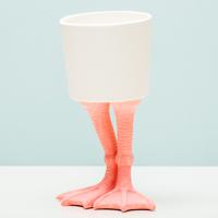 Bloempot met flamingopoten - Groot - thumbnail