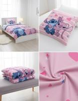 Angel and Stitch Love you to the stars Dekbedovertrek 140 x 200 cm - polykatoen - thumbnail