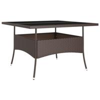 9-delige Tuinset poly rattan bruin - thumbnail