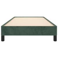 Bedframe fluweel donkergroen 100x200 cm - thumbnail