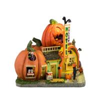 Lemax pumpkin hollow motel verlicht huisje Spooky Town 2024 - thumbnail