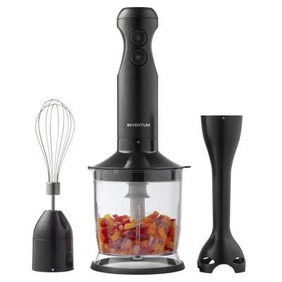 Inventum Staafmixer Set Zwart 350 Watt Mx350b Met Garde En Hakselaar