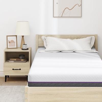 Matras Wit en Grijs 100 x 200 cm Traagschuim