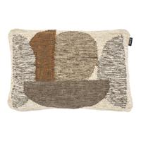 By-Boo Kussen 'Art' 40 x 60cm, kleur Bruin - thumbnail