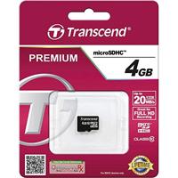 Transcend TS4GUSDC10 flashgeheugen 4 GB MicroSDHC NAND Klasse 10 - thumbnail