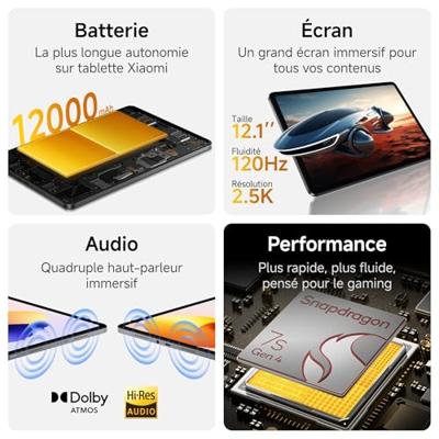 Tablet Xiaomi VHU6140EU Octa Core 6 GB RAM 128 GB Grijs - thumbnail
