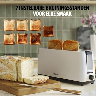 Tristar BR-1056 Broodrooster Met handmatige temperatuursinstelling Wit