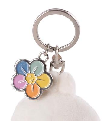 Molang Molang sleutelhanger met bloem - 6 cm