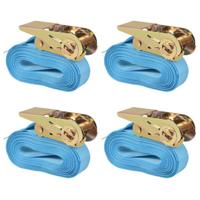 Spanbanden 0,8 ton 6mx25mm blauw 4 st - thumbnail