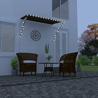 VidaXL Luifel uittrekbaar met led 250x150 cm antraciet - thumbnail