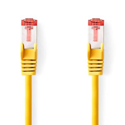 Nedis CAT6 Netwerkkabel | RJ45 Male | RJ45 Male | S/FTP | 0.25 m | Rond | LSZH | Geel | Label - CCGL85221YE025