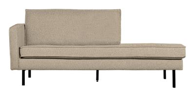 WOOOD Daybed 'Rodeo' Links, Bouclé, kleur Beige