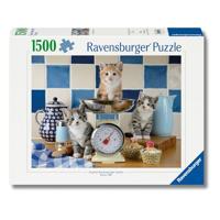 Ravensburger - Puzzel voor volwassenen - Puzzel van 1500 stukjes - Kittens in de keuken - Vanaf 14 jaar - Puzzel van premium kwaliteit - 12001708 - thumbnail