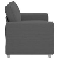 Loveseat bank 120 cm corduroy stof donkergrijs - thumbnail