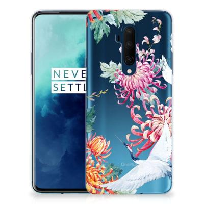 OnePlus 7T Pro | TPU Hoesje | Bird Flowers
