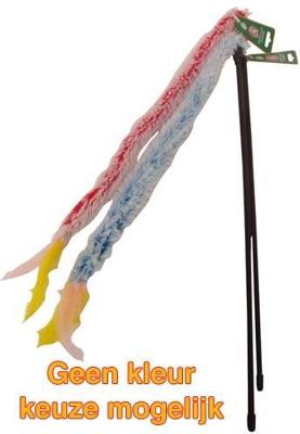 Boon kattenspeelgoed hengel softy plus veer plus bel blauw/roze Gebr. de Boon - Gebr de boon