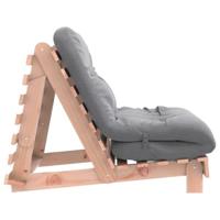 Futon slaapbank met matras 80x206x11 cm massief douglashout - thumbnail