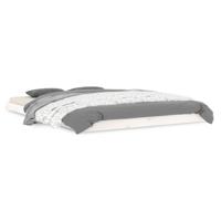 Bedframe massief grenenhout wit 140x200 cm - thumbnail