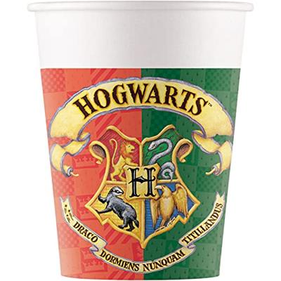 Harry Potter Bekers Hogwarts 200ml (8st)