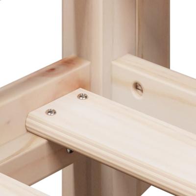 Stapelbedframe zonder matras massief grenenhout 90x190 cm
