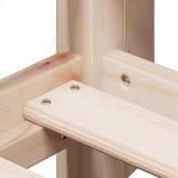 Stapelbedframe zonder matras massief grenenhout 90x190 cm - thumbnail
