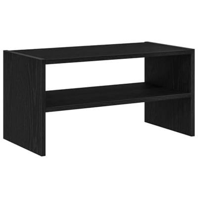 Schoenenrek stapelbaar 60x30x30,5 cm zwart eikenkleurig