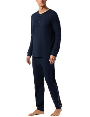 Schiesser Schiesser Pyjama Long dark blue 178109 58/3XL