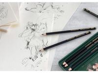 Faber Castell Grafietpotlood Pitt Mat Etui a 6 stuks - thumbnail