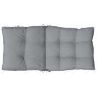 Stoelkussens 6 st lage rug oxford stof grijs - thumbnail