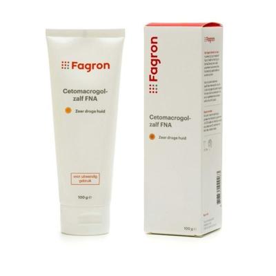 Fagron Cetomacrogol zalf FNA doos en bijsluiter 100 Gram Fagron Cetomacrogol zalf FNA doos en bijsluiter 100 Gram