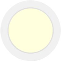 LED Downlight Pro Opbouw Rond 12W Warm Wit 3000K Mat Wit Kunststof - thumbnail