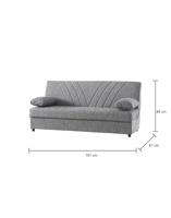 Boekenkast Delta - wit/eikenkleur - 171,3x50,1x39 cm - thumbnail