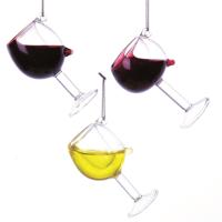 Wine Glass - 7 cm ASS kerstbal kerst Kurt S. Adler - Kurt s adler - thumbnail