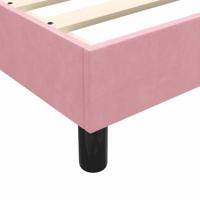 Bedframe zonder matras 140x220 cm fluweel roze - thumbnail