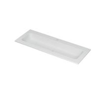 INK Aspekt Wastafel Porselein Centraal met 1 Kraangat - 1200x450x15 mm - Mat Wit - thumbnail